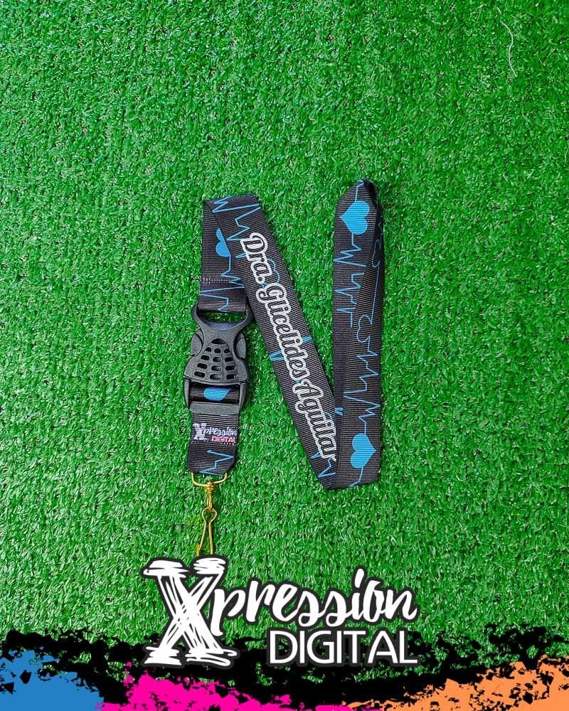 Lanyard ondas azules